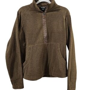 Sherpa Adventure Gear Brown Fleece Half Zip‎ Pullover Men's Medium Nepal
